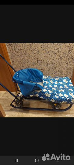 Детские санки коляска