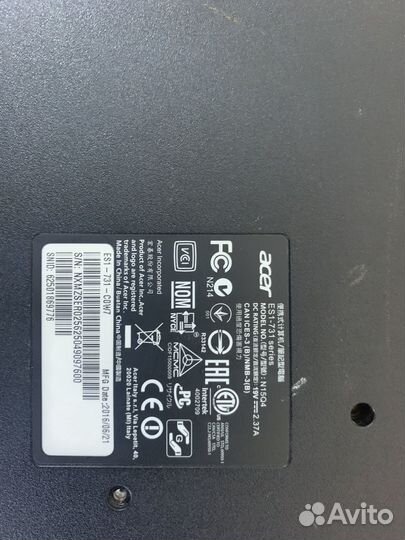 Разбор Acer es1 731
