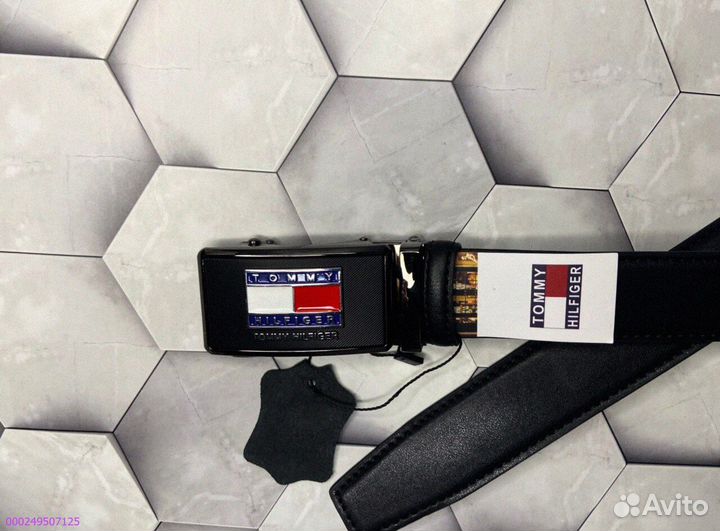 Ремень Tommy Hilfiger автомат с гравировкой