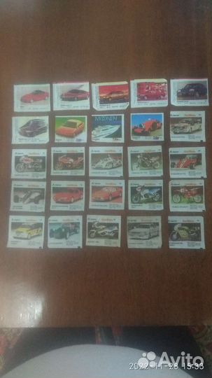 Вкладыши от жвачек 90 х