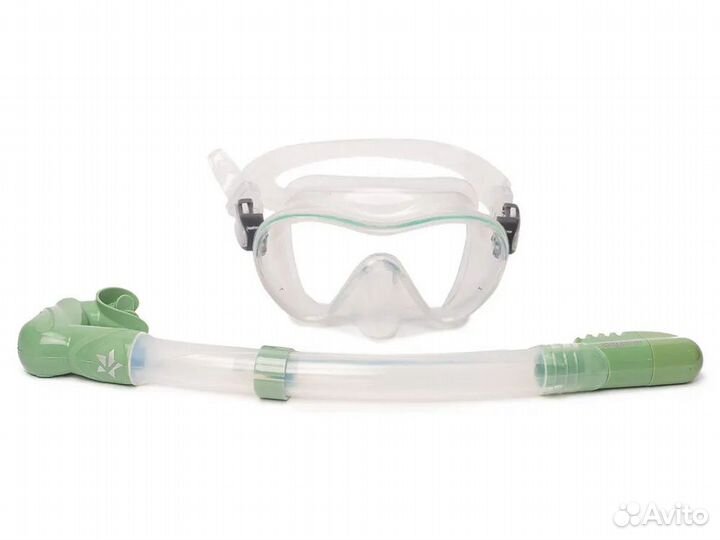 Комплект маска и трубка Агидель Clear Light Green