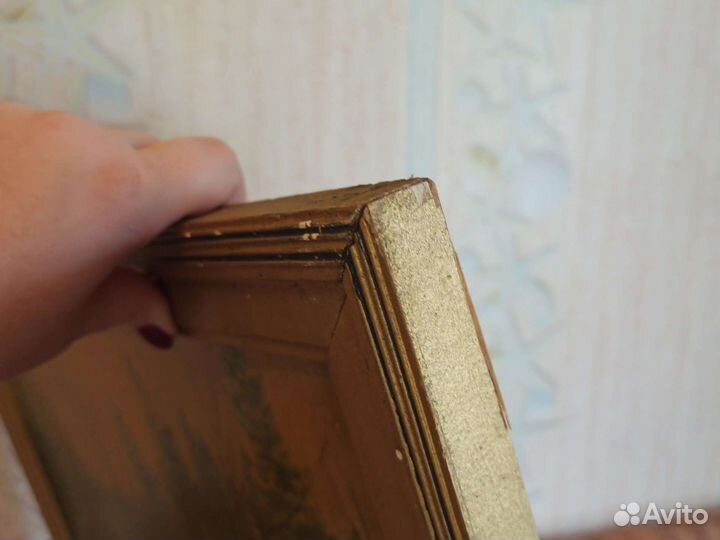 Картина Зимой в лесу Переплетчиков СССР винтаж