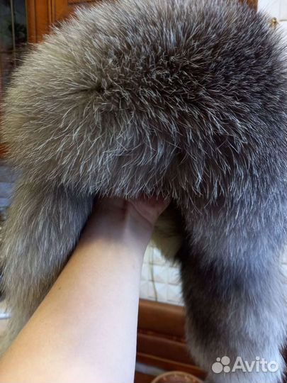 Шапка женская песец нат.кожа