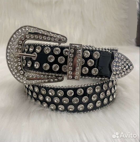 Ремень со стразами y2k B.B. Simon