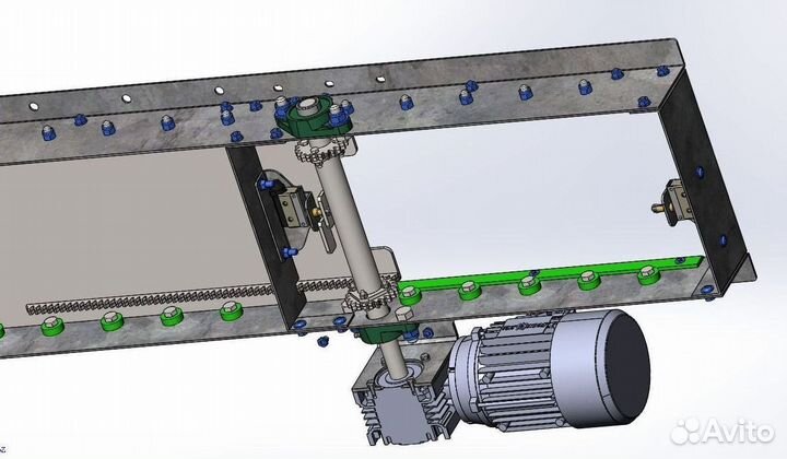 Шиберная заслонка с электрическим приводом
