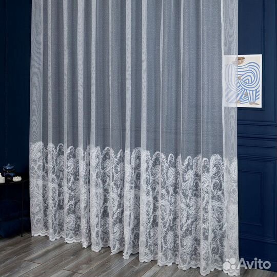 Тюль элиза готовый на окна пошив