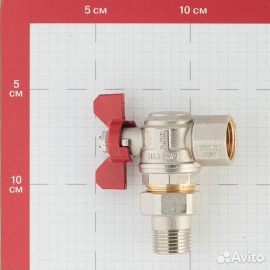 Кран шаровой латунный Tiemme 1/2 вр(г) х 1/2 нр(ш)