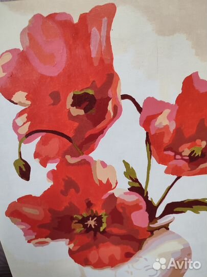 Картина Маки масло, холст 50*40 см