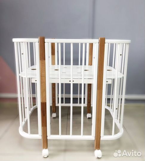 Детская кроватка трансформер с маятником