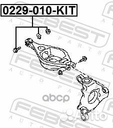 Болт с эксцентриком (ремкомплект) nissan fuga Y50