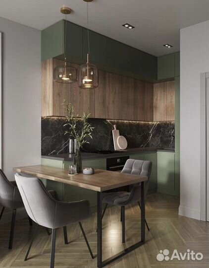 Кухня под потолок в новостройку