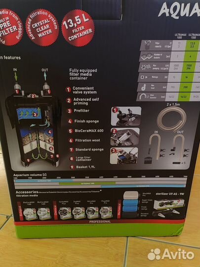 Внешний фильтр aquael ultromax 1500