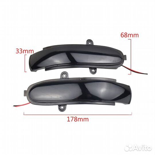 Динамические поворотники Mercedes Benz W203 W215