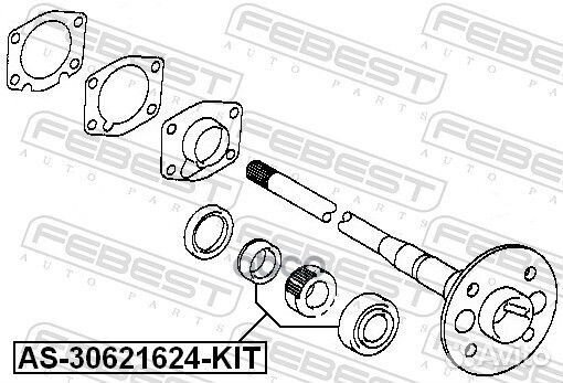 Подшипник полуоси AS-30621624-KIT Febest