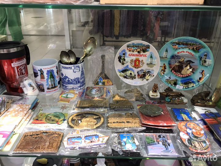 Сувениры Красноярск магниты тарелки ложки