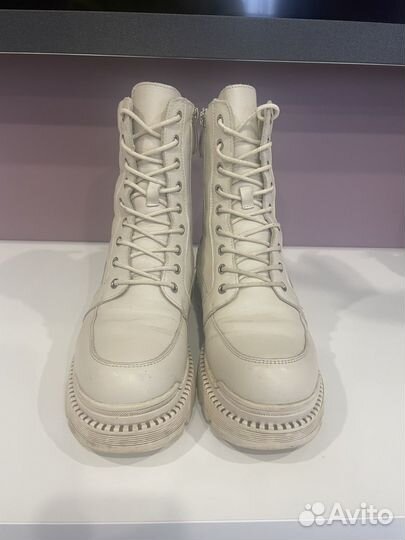 Ботинки кожаные зимние 37