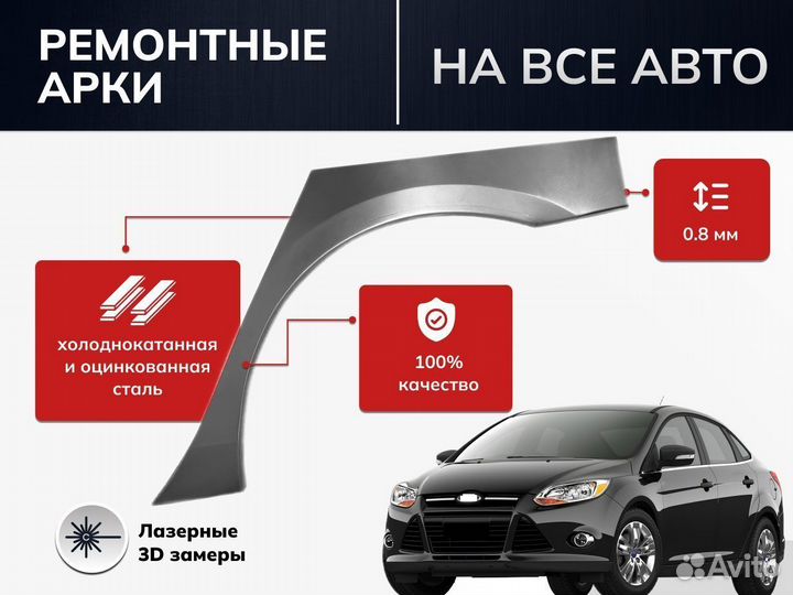 Комплект арок Peugeot 307 хэтчбек 5 дверей