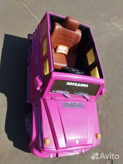 Электромобиль детский Гелентваген розовый