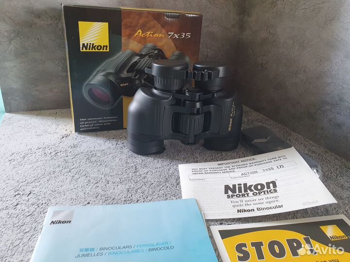 Бинокль Nikon Action 7x35 CF черный #7215 Eco-glas