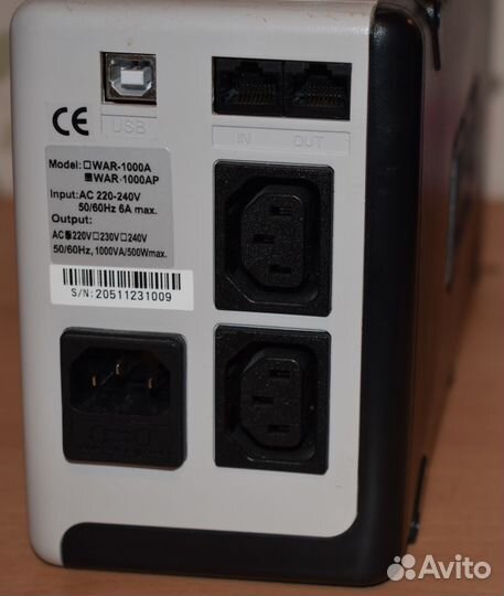 Ибп War-500A, War-1000AP, Ippon Back Verso 600