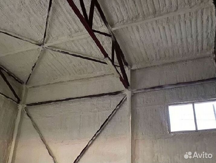 Утепление пола ППУ от 100м2