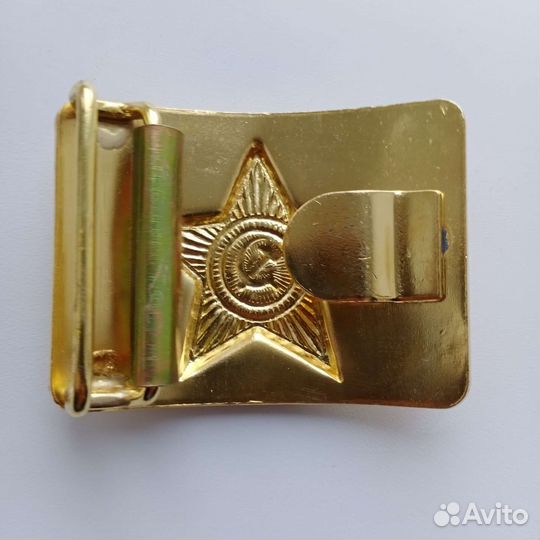 Пряжка латунная армейская СССР со звездой