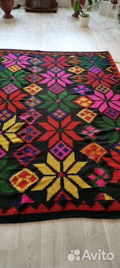 Ковер ручной работы новый из натуральной шерсти