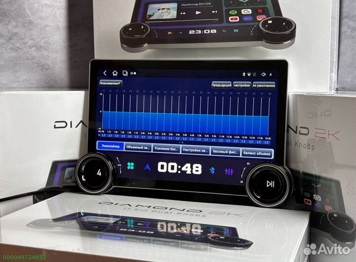 Магнитола андроид 2din 6128 Diamond 2К Dsp (Арт.69116)