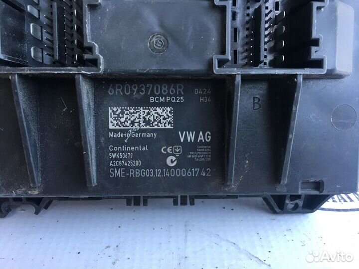 Блок комфорта 6R0937086R Polo Sedan / Skoda Rapid