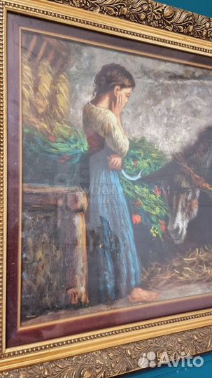 Картина. Холст. Масло. Рама. Винтаж из Европы