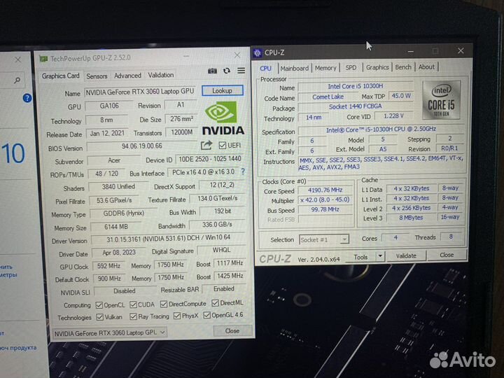 Acer Nitro 5 an517-52