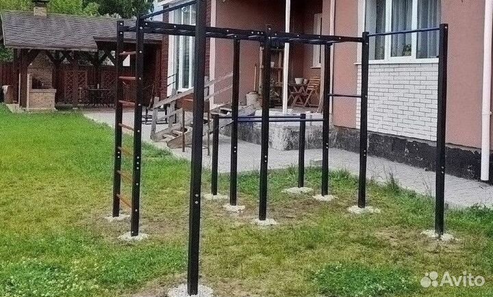 Уличный спортивный комплекс турник брусья
