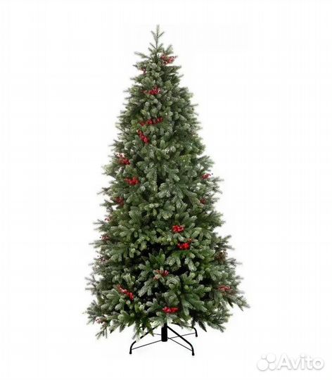 Ель Лаки заснеженная с ягодами 2.1 m
