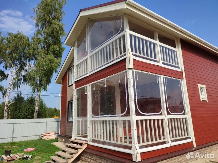 Прозрачные шторы из пленки пвх