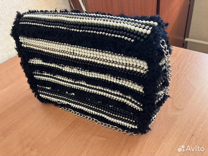 Сумка/клатч zara hand made, новая, твид