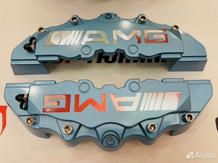 Накладки на суппорт Mercedes Benz AMG Синие