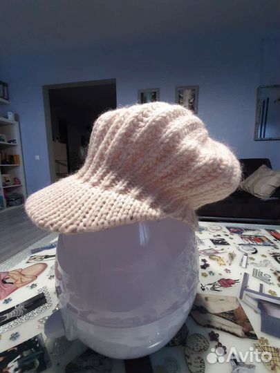 Шапка-кепка женская теплая