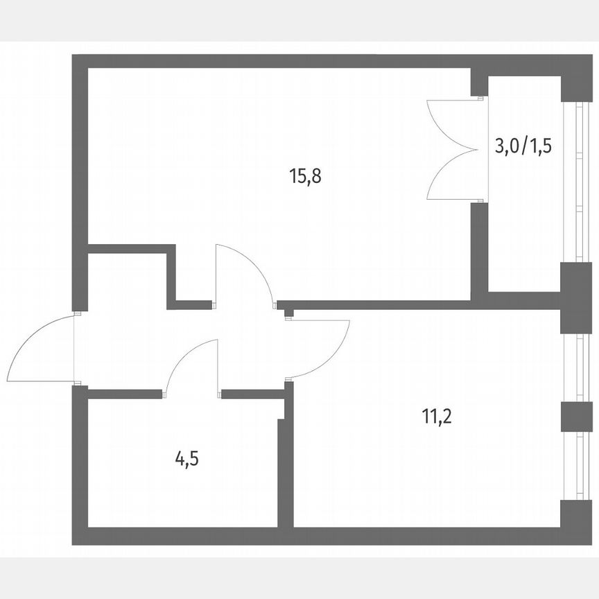 1-к. квартира, 36,9 м², 7/8 эт.