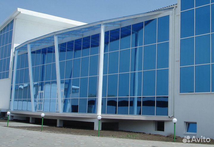 Алюминиевое фасадное остекление частных домов