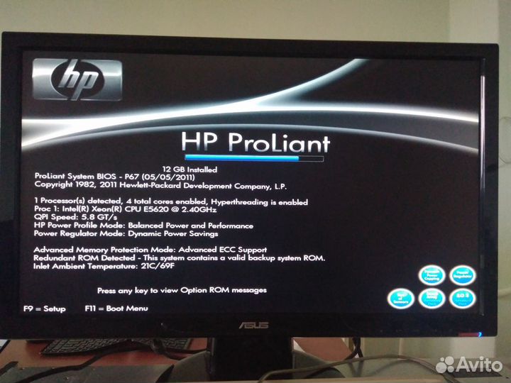 Сервер HP Proliant DL380 G7