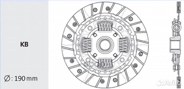 Сцепление в сборе (запчасть) KD18 Valeo