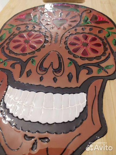 Доска разделочная, сервировочная Sugar Skull