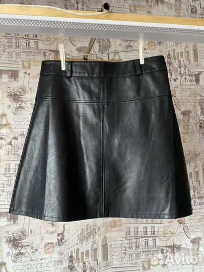 Кожаная юбка
