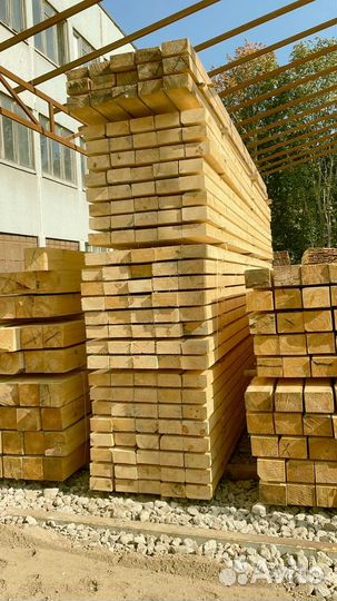 Брус обрезной 100х200х6000мм