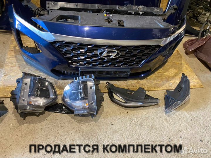 Hyundai Santa Fe 4 TM Ноускат Передняя часть авто