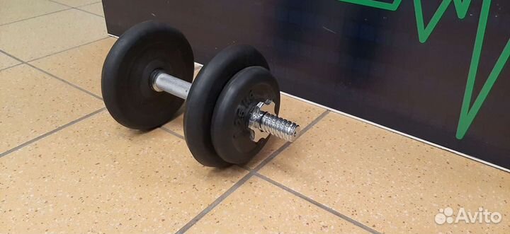 Гантель разборная обрезиненная 9кг