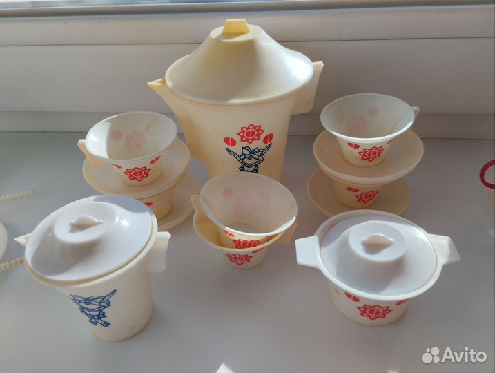 Детская посудка СССР. Сервиз чайный