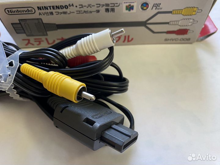 Nintendo 64, snes композитный кабель в коробке