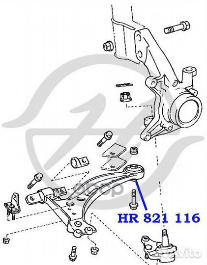 HR 821 116 - рычага сайленблок *** toyota camry