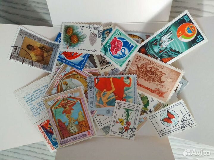 Почтовые марки гашеные